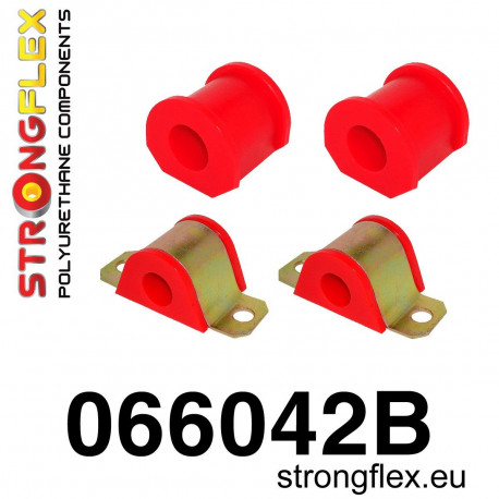 Seicento (98-08) STRONGFLEX - 066042B: Přední pouzdra proti převrácení sada polyurethane | race-shop.cz