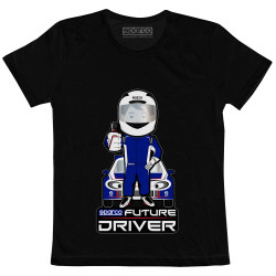 Dětské tričko Future Driver SPARCO - černé