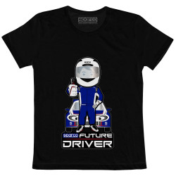 Dětské tričko SPARCO Future Driver, černá