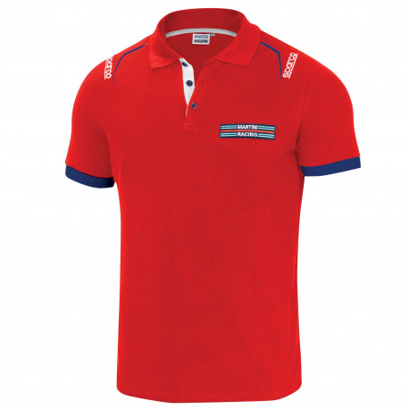 Trička Sparco MARTINI RACING pánská polokošile - červená | race-shop.cz