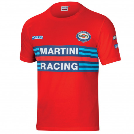 Trička Sparco MARTINI RACING pánská košile s dlouhým rukávem - červená | race-shop.cz