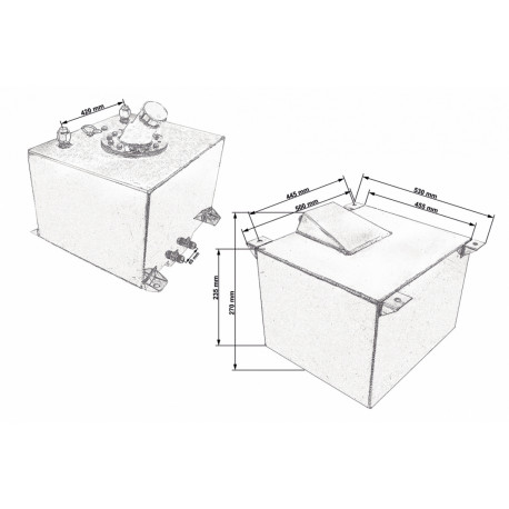 Palivové nádrže Sportovní palivová nádrž s nalévacím hrdlem | race-shop.cz