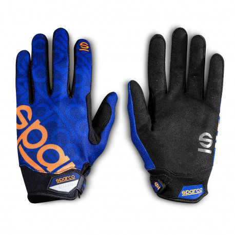 Rukavice Rukavice pro mechaniky Sparco MECA-3, modrá/oranžová | race-shop.cz