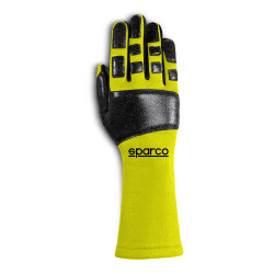 Rukavice pro mechaniky Sparco TIDE MECA (vnitřní šití), žlutá