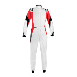 FIA závodní kombinéza SPARCO COMPETITION LADY (R567), bílá/červená/černá