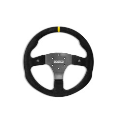 3 ramenný sportovní volant Sparco R350 B, 350mm, semiš, bez odsazení, černá/žlutá