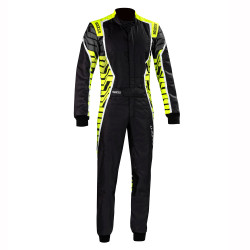 CIK-FIA kartingová kombinéza SPARCO X-LIGHT K, černá/žlutá/šedá