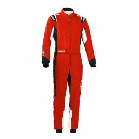 Kombinézy CIK-FIA dětská kartingová kombinéza SPARCO Thunder K43, červená/černá | race-shop.cz