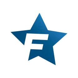 Cardesign Sticker F-STAR, 41x39cm, blue