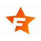 Spreje a fólie Cardesign Sticker F-STAR, 41x39cm, orange | race-shop.cz