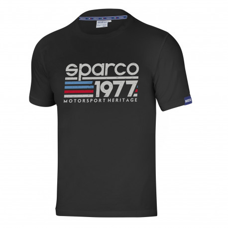 Trička Tričko Sparco 1977 černé | race-shop.cz