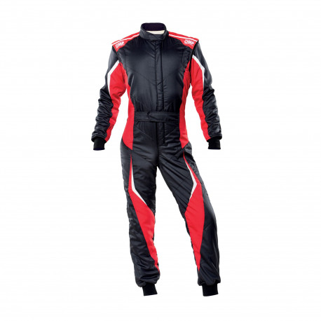 Kombinézy FIA závodní kombinéza OMP Tecnica EVO, černá/červená | race-shop.cz