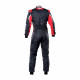 Kombinézy FIA závodní kombinéza OMP Tecnica EVO, černá/červená | race-shop.cz