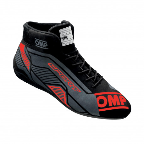 Akce FIA závodní boty OMP SPORT, černá/červená | race-shop.cz