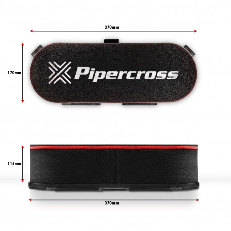 Filtry pro karburátory PX500 Box filtr Pipercross 115mm výška | race-shop.cz