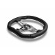 Volanty 3 ramenný sportovní volant MOMO TREK R, 350mm, kůže, 40mm odsazení, černá/stříbrná | race-shop.cz