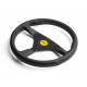 Volanty 3 ramenný sportovní volant MOMO MONTECARLO, 350mm, kůže, 40mm odsazení, černá/žlutá | race-shop.cz