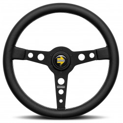 3 ramenný sportovní volant MOMO PROTOTIPO, 350mm, kůže, 39mm odsazení, černá