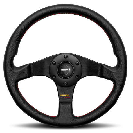 Volanty 3 ramenný sportovní volant MOMO TUNER, 320mm, kůže, 37mm odsazení, černá | race-shop.cz