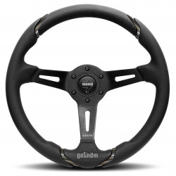 3 ramenný sportovní volant MOMO GOTHAM, 350mm, kůže, 70mm odsazení, černá