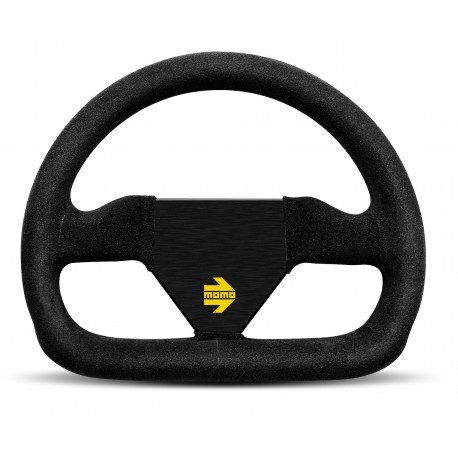 Volanty 3 ramenný sportovní volant MOMO MOD.12, 250mm, semiš, bez odsazení, černá | race-shop.cz