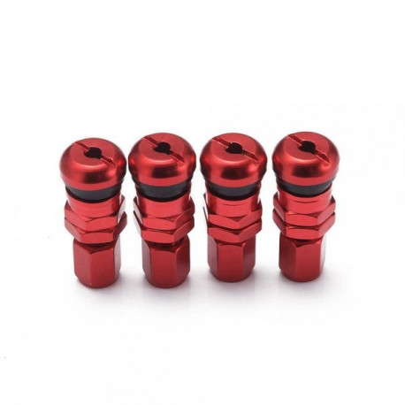 Ozdobné kryty ventilů Set 4ks hliníkových ventilů, různé barvy | race-shop.cz