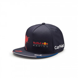 Dětská kšiltovka Red Bull RACING Max Verstappen, plochý vršek, modrá