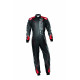 Kombinézy CIK-FIA race suit OMP KS-3 ART black/red | race-shop.cz