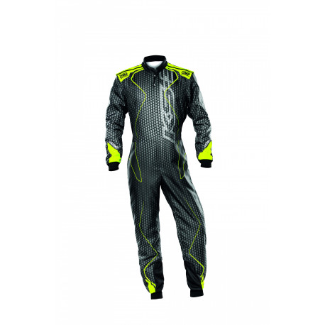 Kombinézy CIK-FIA child race suit OMP KS-3 ART black/yellow | race-shop.cz