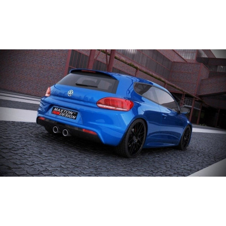 Body kit a vizuální doplňky Zadní difuzor VW Scirocco III R s 2 výfukovými otvory | race-shop.cz