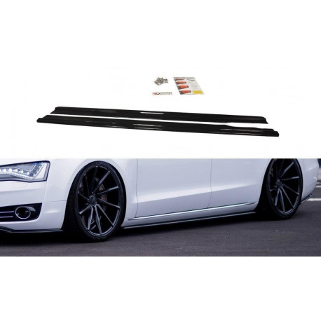 Body kit a vizuální doplňky Splittry prahů Audi A8 D4 | race-shop.cz