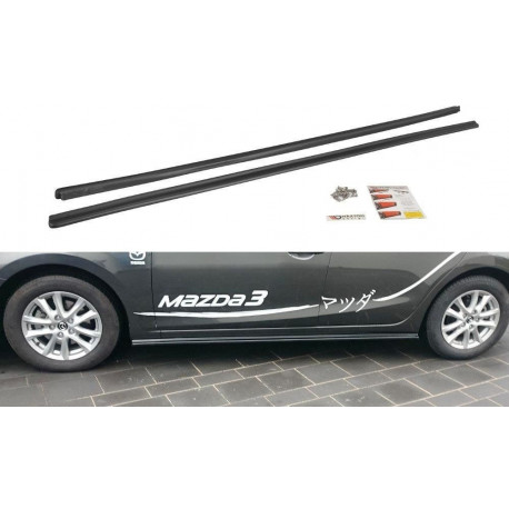 Body kit a vizuální doplňky Splittry prahů Mazda 3 BN (Mk3) Facelift | race-shop.cz