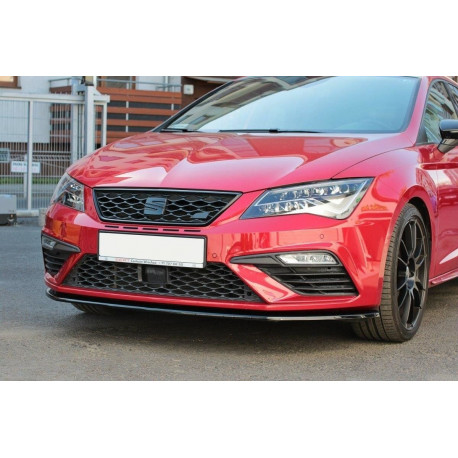 Body kit a vizuální doplňky MAXTON DESIGN přední splitter pro Seat Leon Mk3 Cupra/ FR Facelift, V1 | race-shop.cz