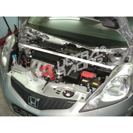 Rozpěry Honda Jazz / Fit 08+ UltraRacing 2-bodové Horní rozpěra / rozpěrná tyč předních tlumičů | race-shop.cz
