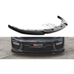 MAXTON DESIGN přední splitter pro Porsche Panamera Turbo 970 Facelift, V1