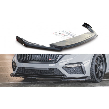 Body kit a vizuální doplňky Přední splitr V.2 Škoda Octavia RS Mk4 | race-shop.cz