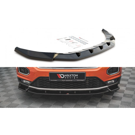 Body kit a vizuální doplňky MAXTON DESIGN přední splitter pro Volkswagen T-Roc Mk1, V2 | race-shop.cz