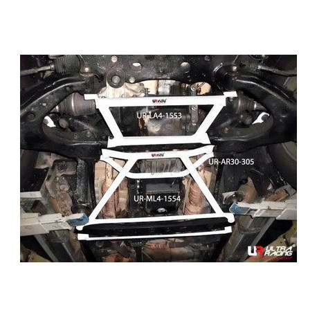 Rozpěry Toyota Land Cruiser 100 98-07 Ultra-R Spodní rozpěra "H-Brace" přední podlahy - 4-bodová | race-shop.cz