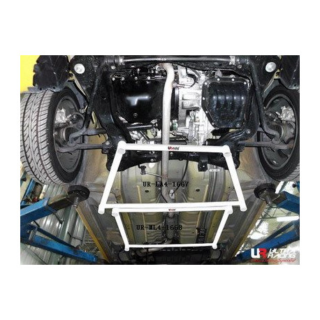 Rozpěry Daihatsu Copen 660T 02-11 UltraRacing Spodní rozpěra "H-Brace" přední podlahy - 4-bodová | race-shop.cz