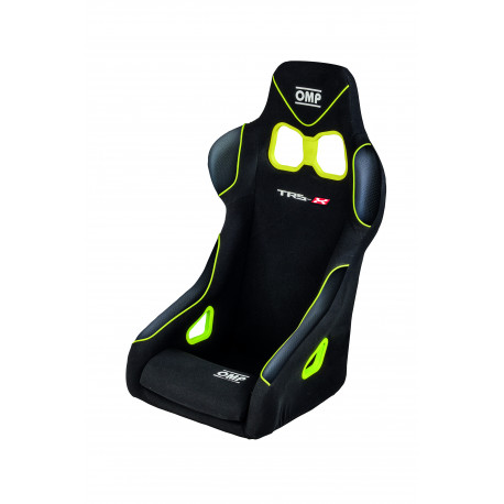 Sportovní sedačky s FIA homologací FIA sportovní sedadlo OMP TRS-X my2023 černá/ fluorescentní žlutá | race-shop.cz