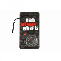 Závěsná vůně do auta RACES Eat Sleep Shift