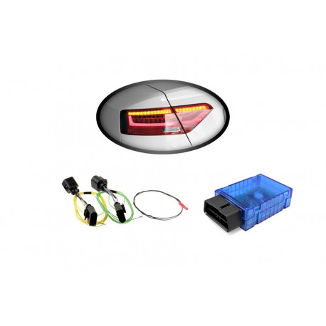 OBD doplňky/sady pro dovybavení Sada kabelů + kódovací klíč LED zadní světla pro Audi A5, S5 Facelift | race-shop.cz