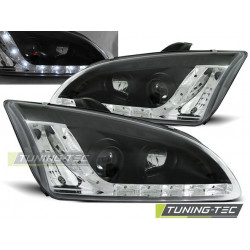 PŘEDNÍ SVĚTLA FORD FOCUS II 09.04-01.08 DAYLIGHT ČERNÁ