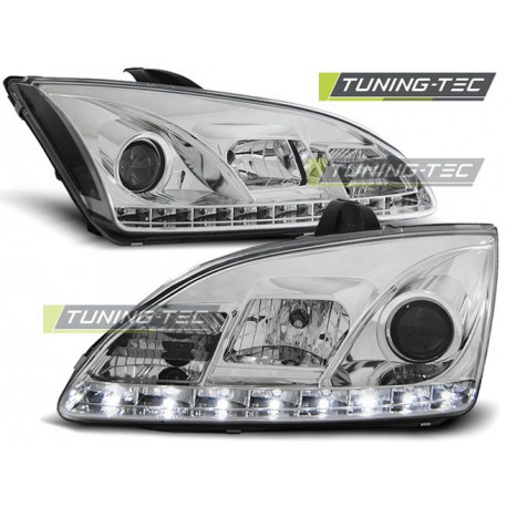 Osvětlení PŘEDNÍ SVĚTLA FORD FOCUS II 09.04-01.08 DAYLIGHT CHROM | race-shop.cz