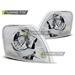 PŘEDNÍ SMĚROVÁ SVĚTLA CHROME pro VW PASSAT B5 11.96-08.00