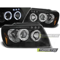 PŘEDNÍ SVĚTLA CHRYSLER JEEP GRAND CHEROKEE 99-05.05 ANGEL EYES ČERNÁ