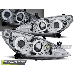 PŘEDNÍ SVĚTLA PEUGEOT 307 04.01-06.05 ANGEL EYES CHROM