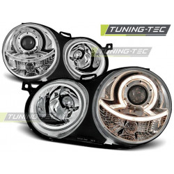 PŘEDNÍ SVĚTLA ANGEL EYES CHROM pro VW POLO 9N 11.01-04.05