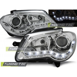 PŘEDNÍ SVĚTLA DAYLIGHT CHROM pro VW TOURAN 06-10