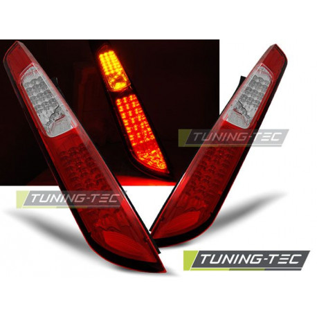 Osvětlení LED ZADNÍ SVĚTLA FORD FOCUS MK2 08-10 HB ČERVENÁ / BÍLÁ LED | race-shop.cz